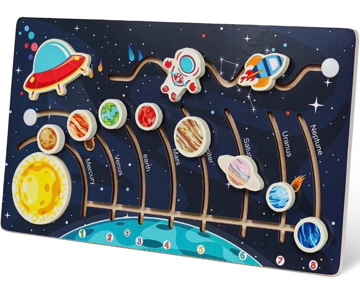 Puzzle Tata Surya Maze - Mainan Edukasi iRentKids.com